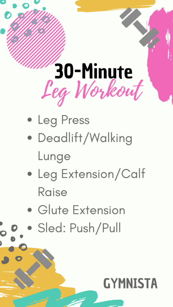 Gym Leg Workout 45 Minutes Or Less