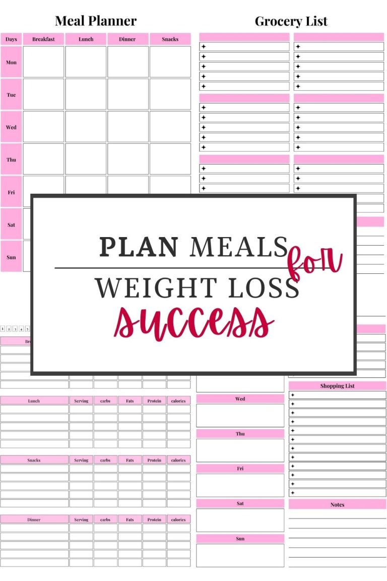 Plan Meals for Weight Loss Success